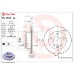 17 481 039 Bremsscheibe VA 09.7314.24 17 481 039 Bremsscheibe VA 09.7314.24