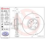 Brembo Bremsscheibe Vorderachse 09.A542.11 Brembo Bremsscheibe Vorderachse 09.A542.11