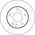 TRW Bremsscheibe Nissan Vanette DF4092