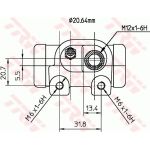 TRW Radbremszylinder BWF288 TRW Radbremszylinder BWF288