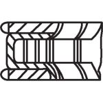 MAHLE Kolbenringsatz 001 06 N0 MAHLE Kolbenringsatz 001 06 N0