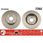 Bremsscheibe Toyota P. Paseo/Starlet 1.0-1.5 89-99 DF4058 Bremsscheibe Toyota P. Paseo/Starlet 1.0-1.5 89-99 DF4058