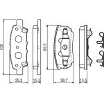 Bosch Bremsbelagsatz 0 986 424 814