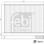 FEBI BILSTEIN Filter, Innenraumluft 178273 FEBI BILSTEIN Filter, Innenraumluft 178273