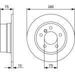 Bremsscheibe HA 0 986 479 494 Bremsscheibe HA 0 986 479 494