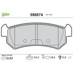 Valeo Bremsbelagsatz 598874 Valeo Bremsbelagsatz 598874