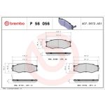 BREMBO Bremsklötze VA P 56 056 BREMBO Bremsklötze VA P 56 056