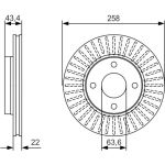 BOSCH Bremsscheibe 0 986 479 R64 BOSCH Bremsscheibe 0 986 479 R64