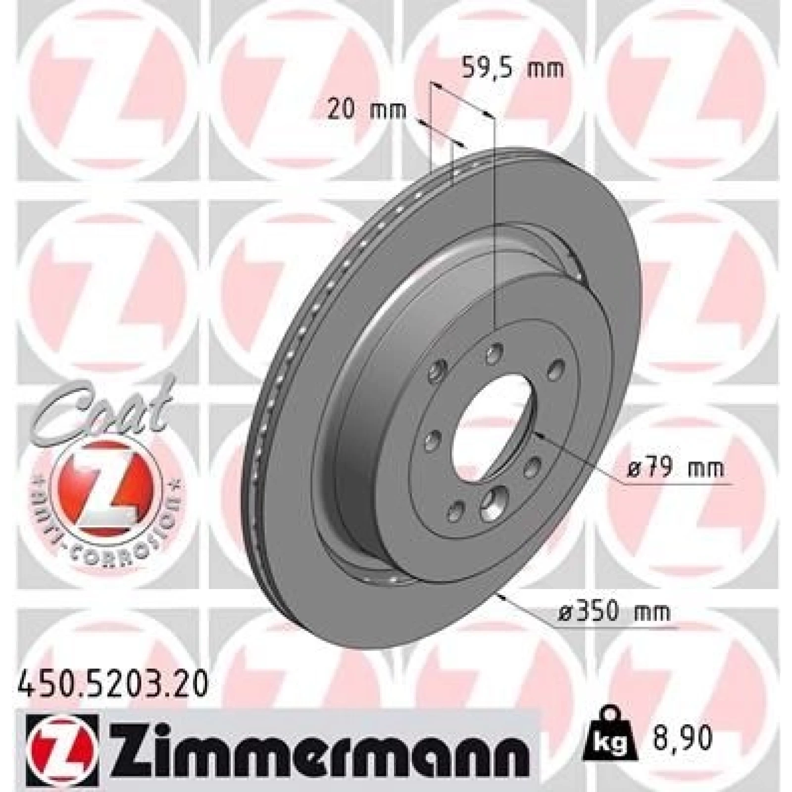 ZIMMERMANN Bremsscheibe 450.5203.20