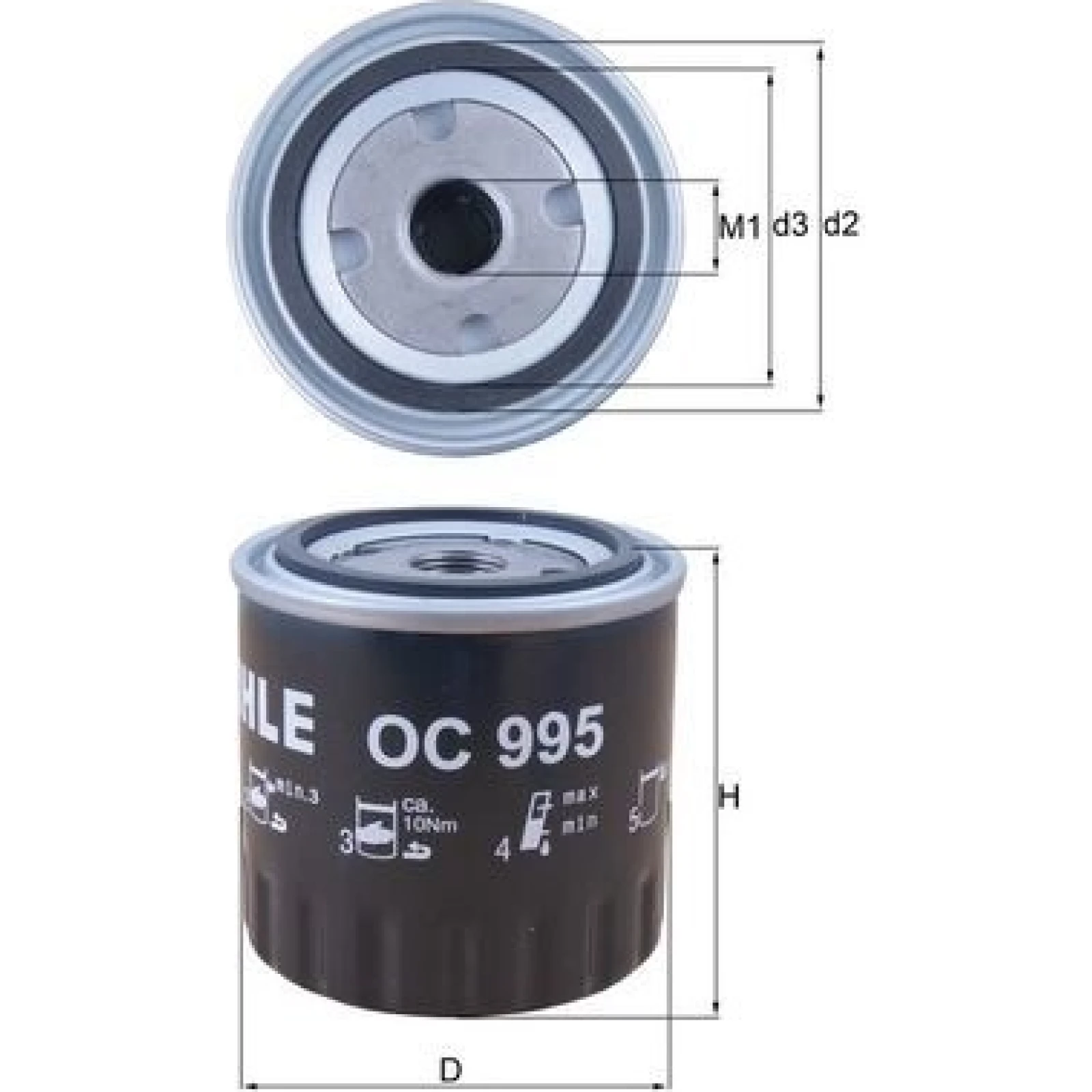MAHLE Ölfilter OC 995