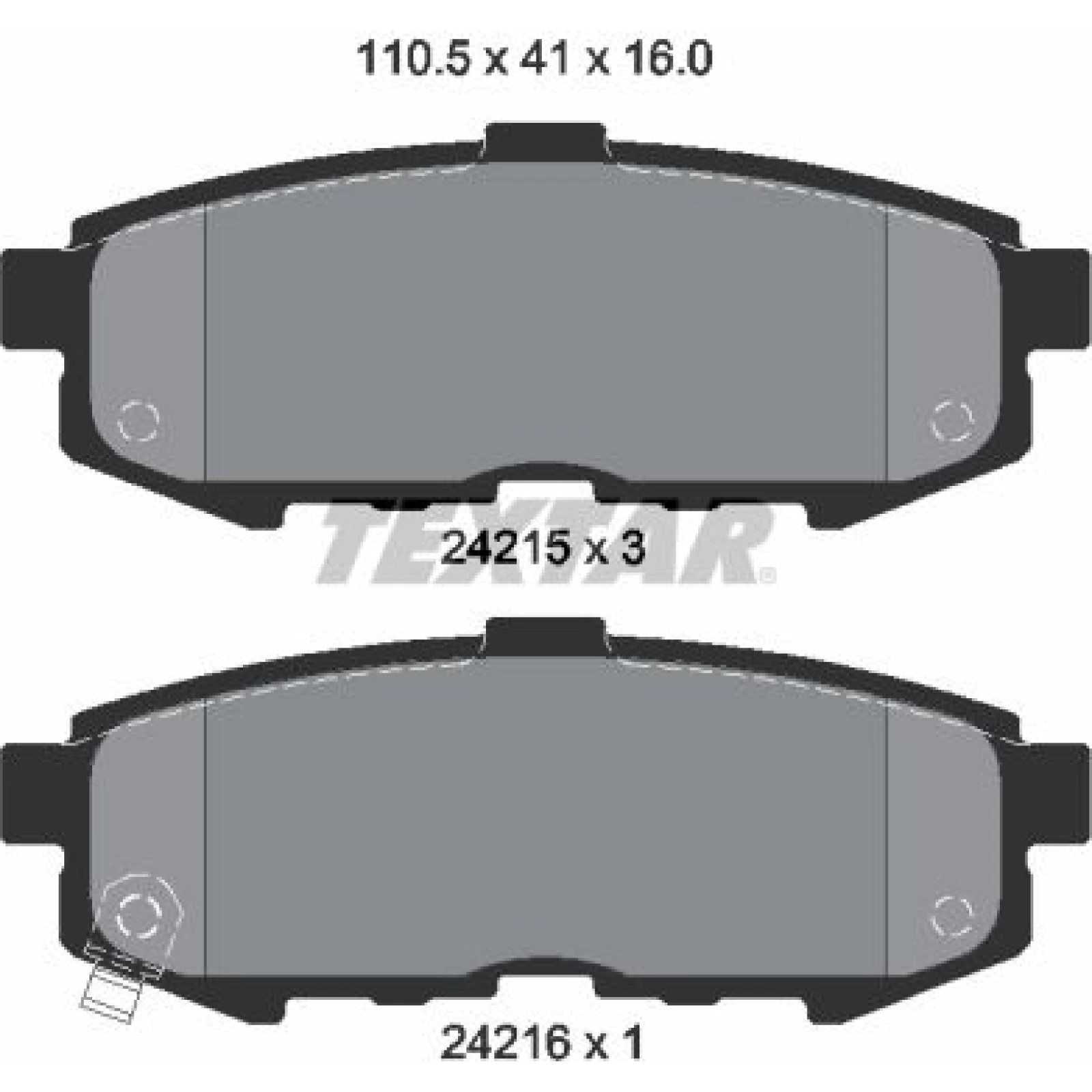 Bremsbelagsatz Mazda T.Mpv 02 2421501