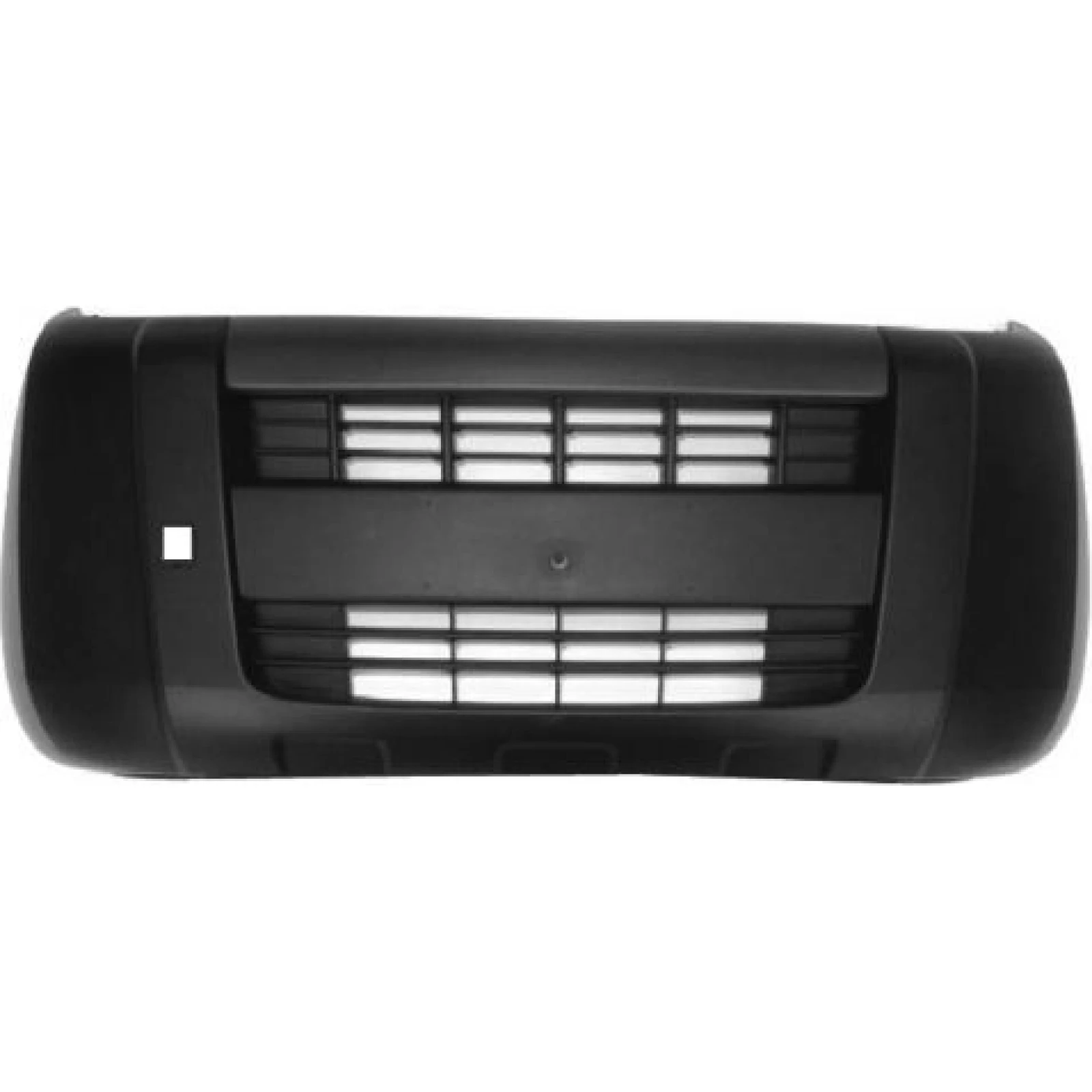 Stoßstange vorne schwarz ohne nebelscheinwerfer Premium Quality, passend für Citroën Nemo / Peugeot Bipper / Fiat Fiorino-Qubo, ab 2007 2505,303,1