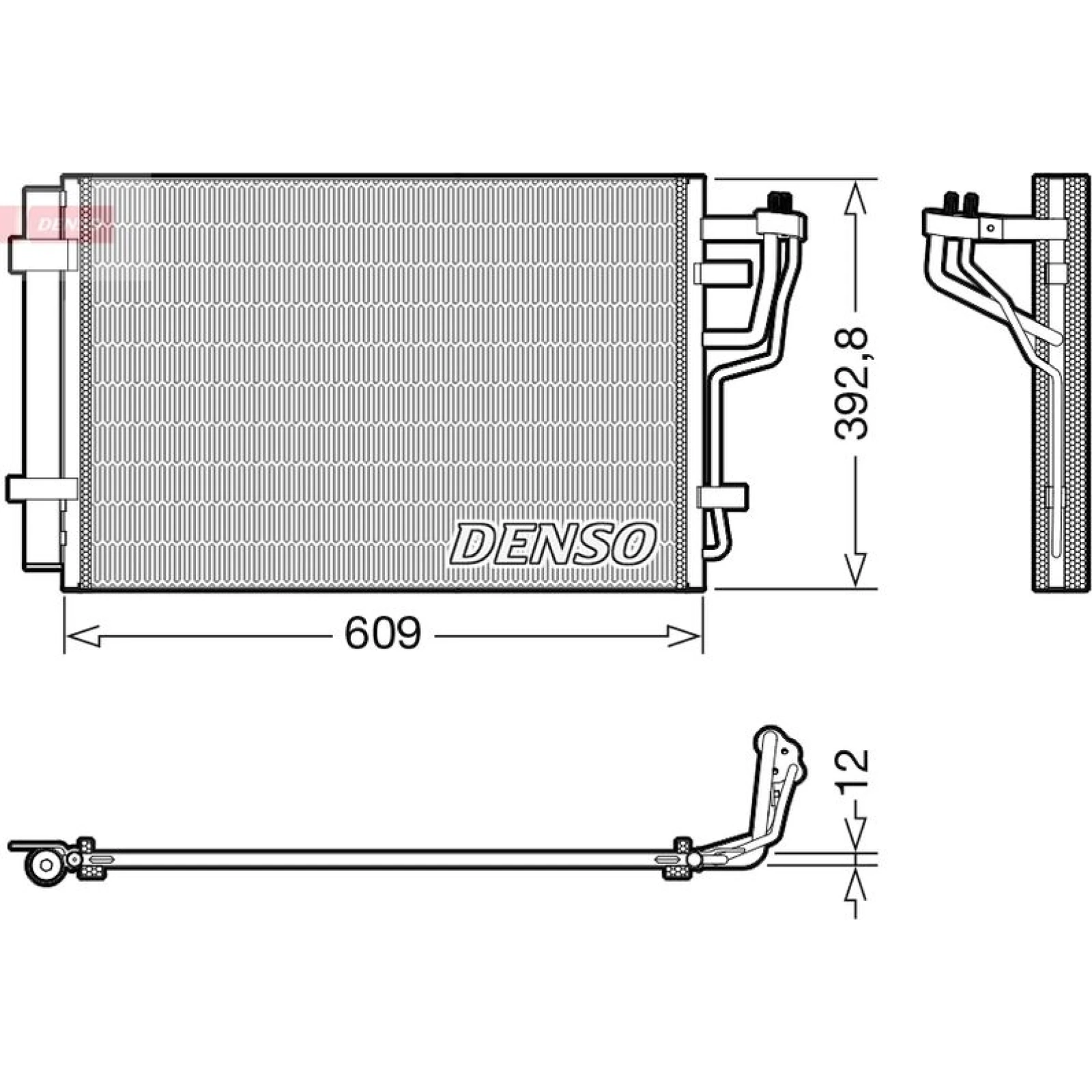 DENSO Kondensator, Klimaanlage DCN41013