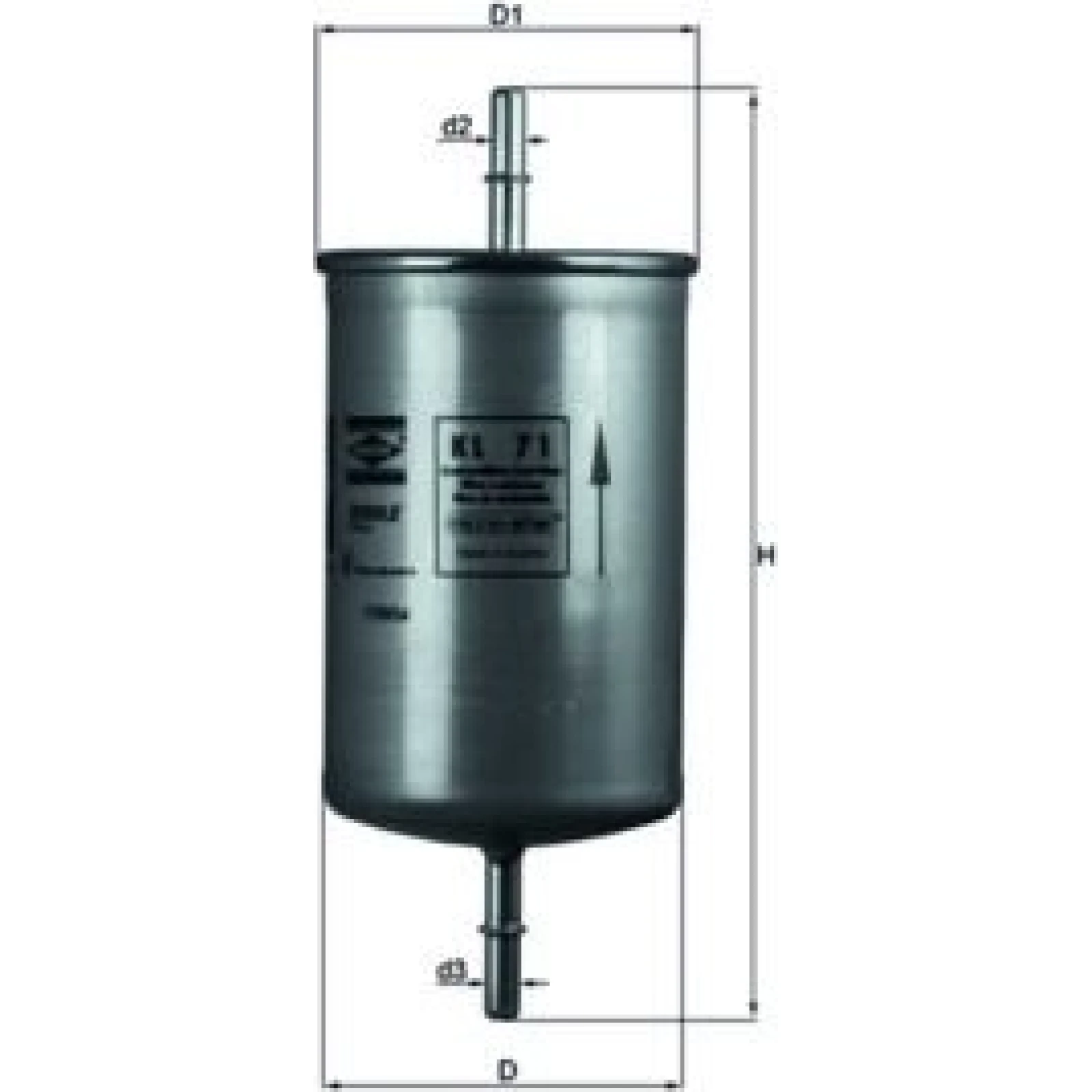 MAHLE Kraftstofffilter KL 71