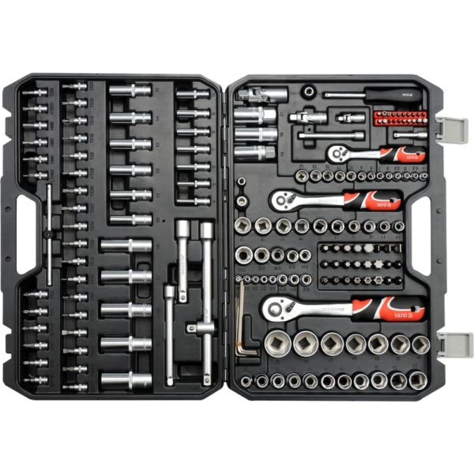 YATO YT-38931 Steckschlüsselsatz Xl Typ2 1 / 2 + 3 / 8 + 1 / 4 173-teilig