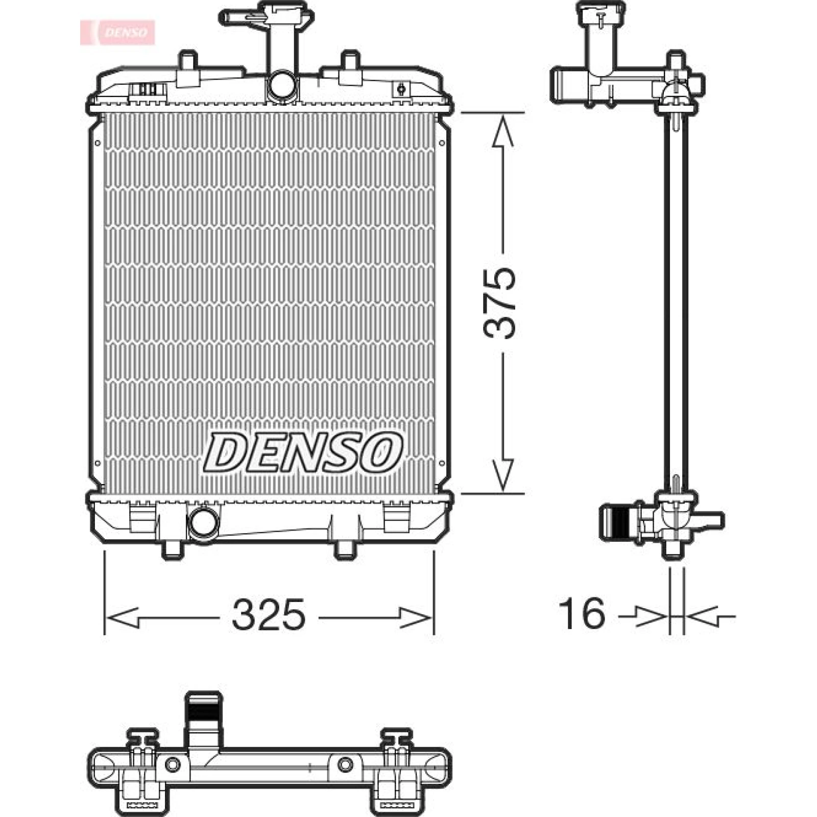 DENSO Kühler, Motorkühlung DRM07063
