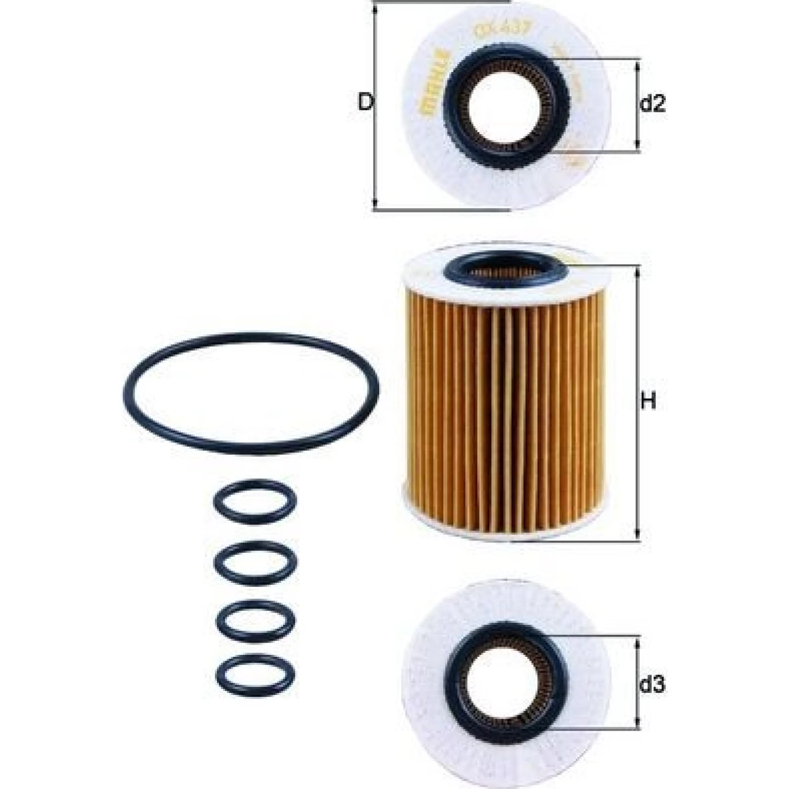 MAHLE Ölfilter OX 437D