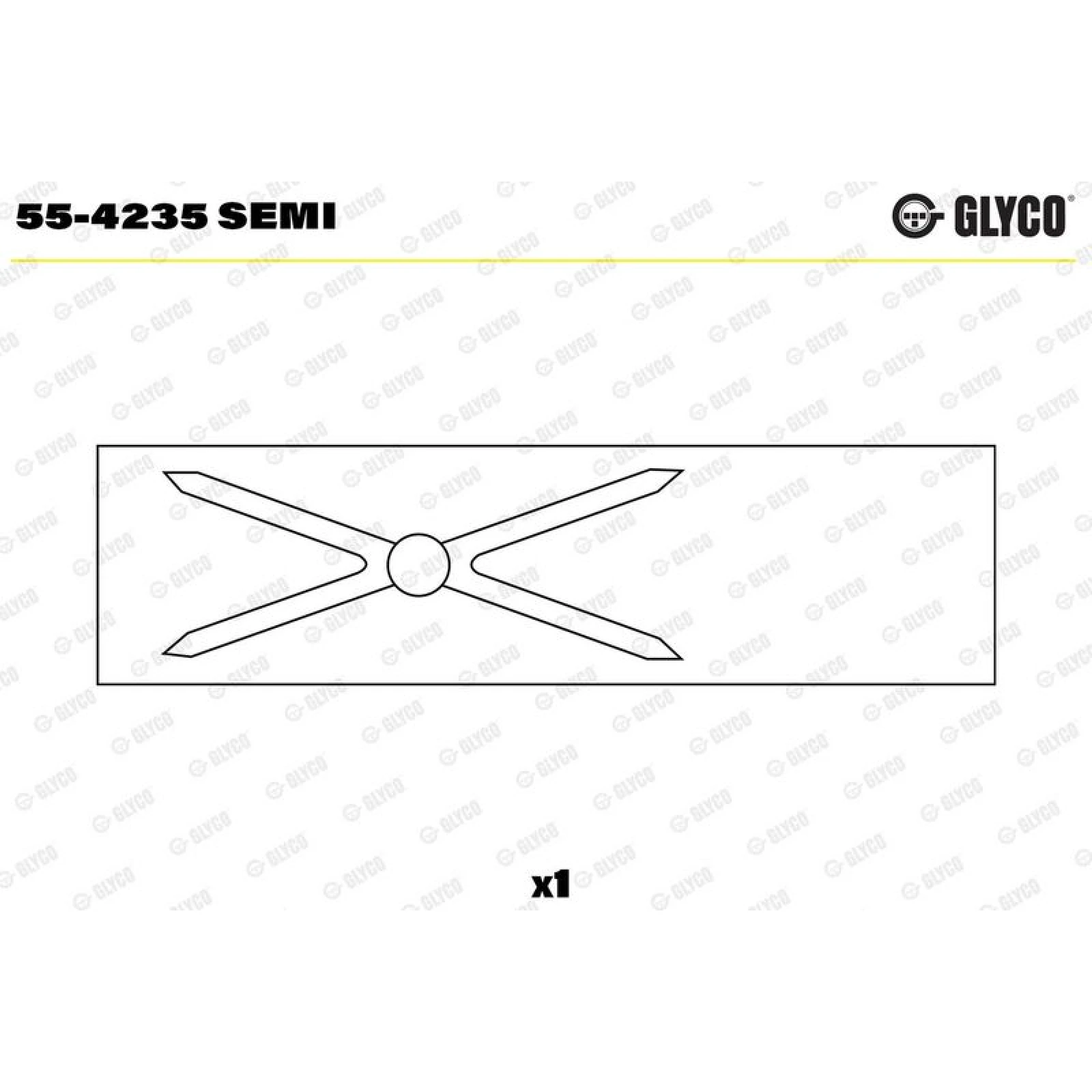 GLYCO Lagerbuchse, Pleuel 55-4235 SEMI