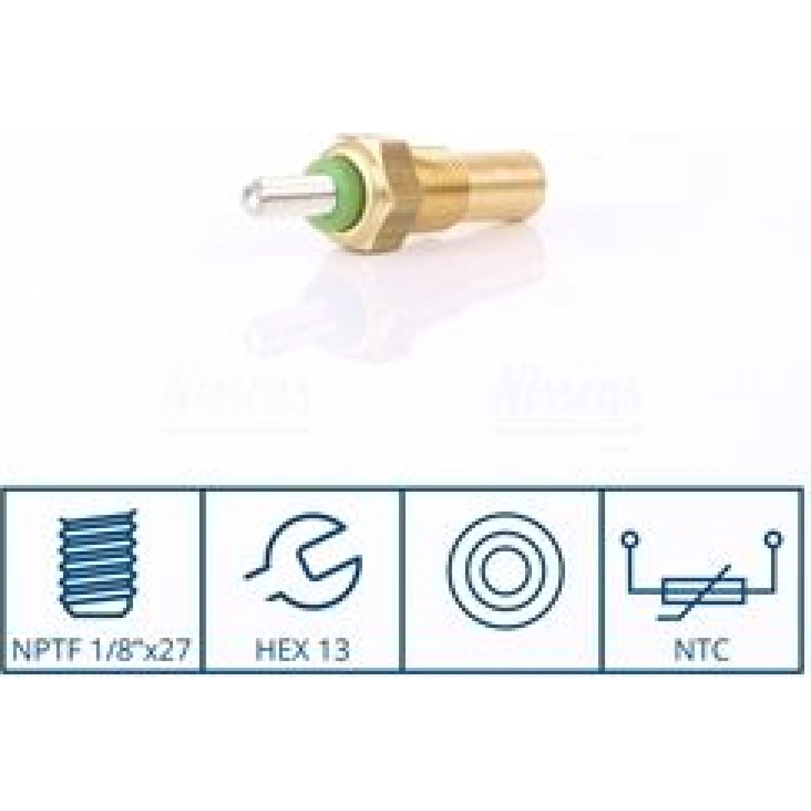 NISSENS Sensor, Kühlmitteltemperatur 207077