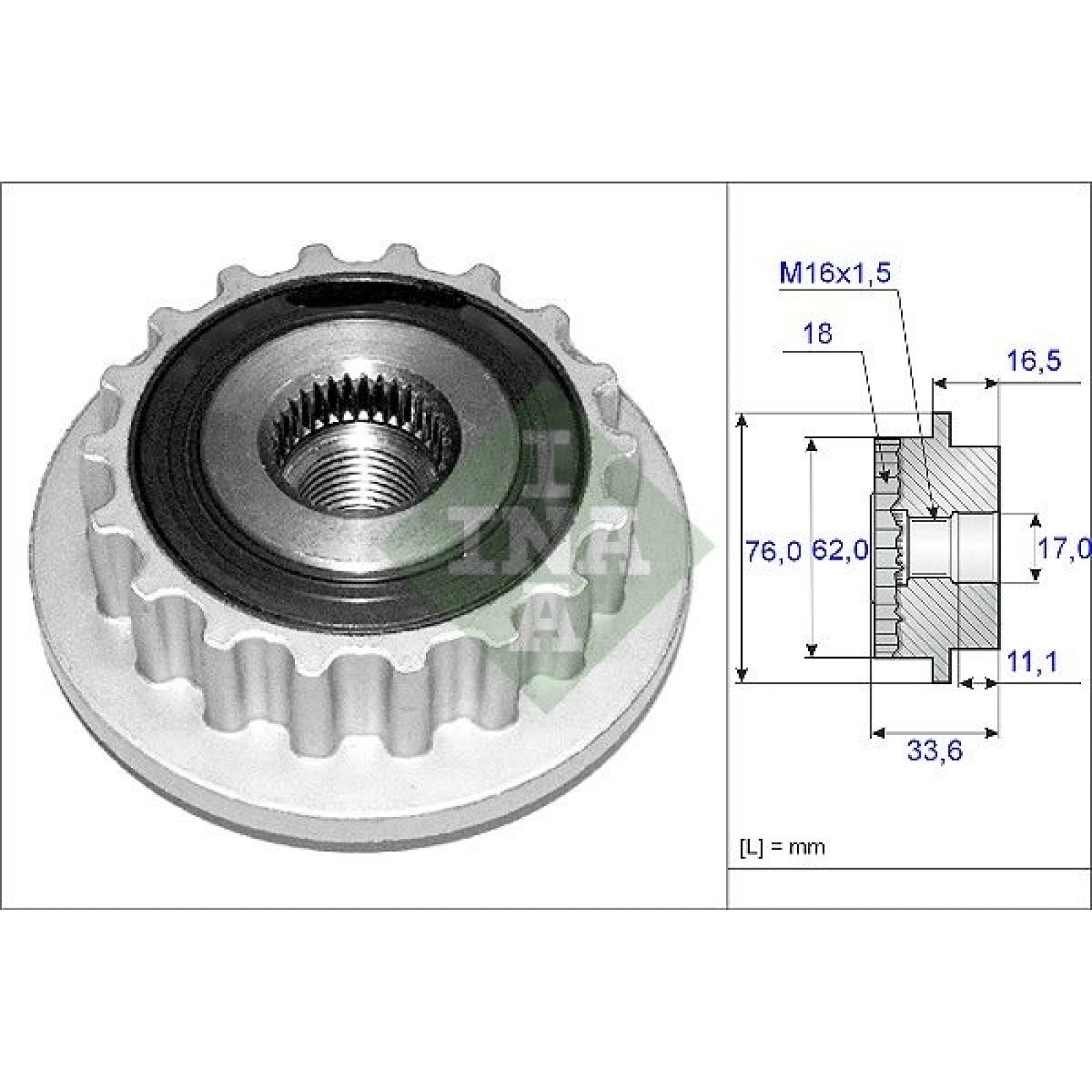 Generatorfreilauf 535 0118 10