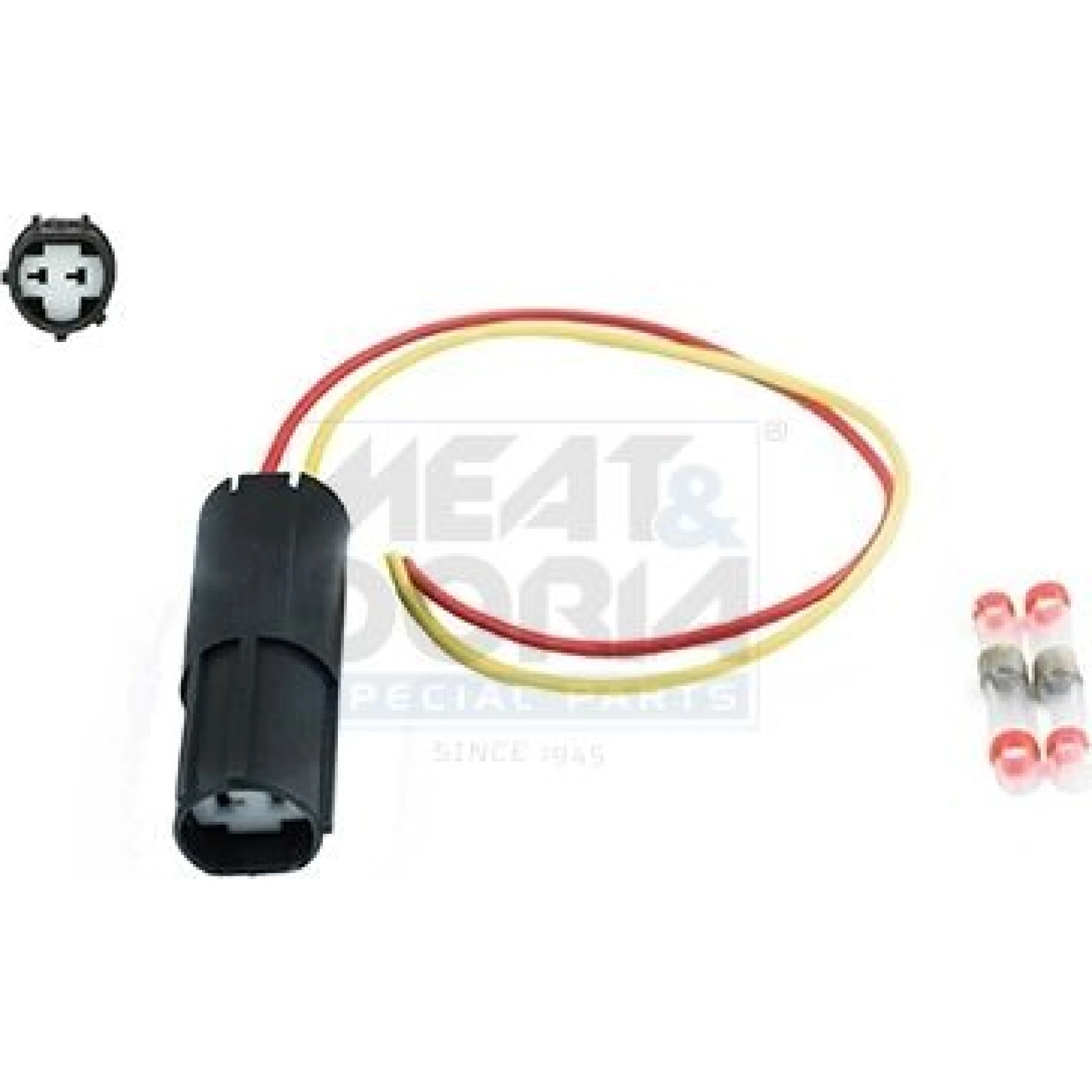 Meat & Doria Kabelreparatursatz 25105 für Kabelbaum, Motorraum, 2-polig, Länge 200 mm – OE Nummer 7701039716 - l