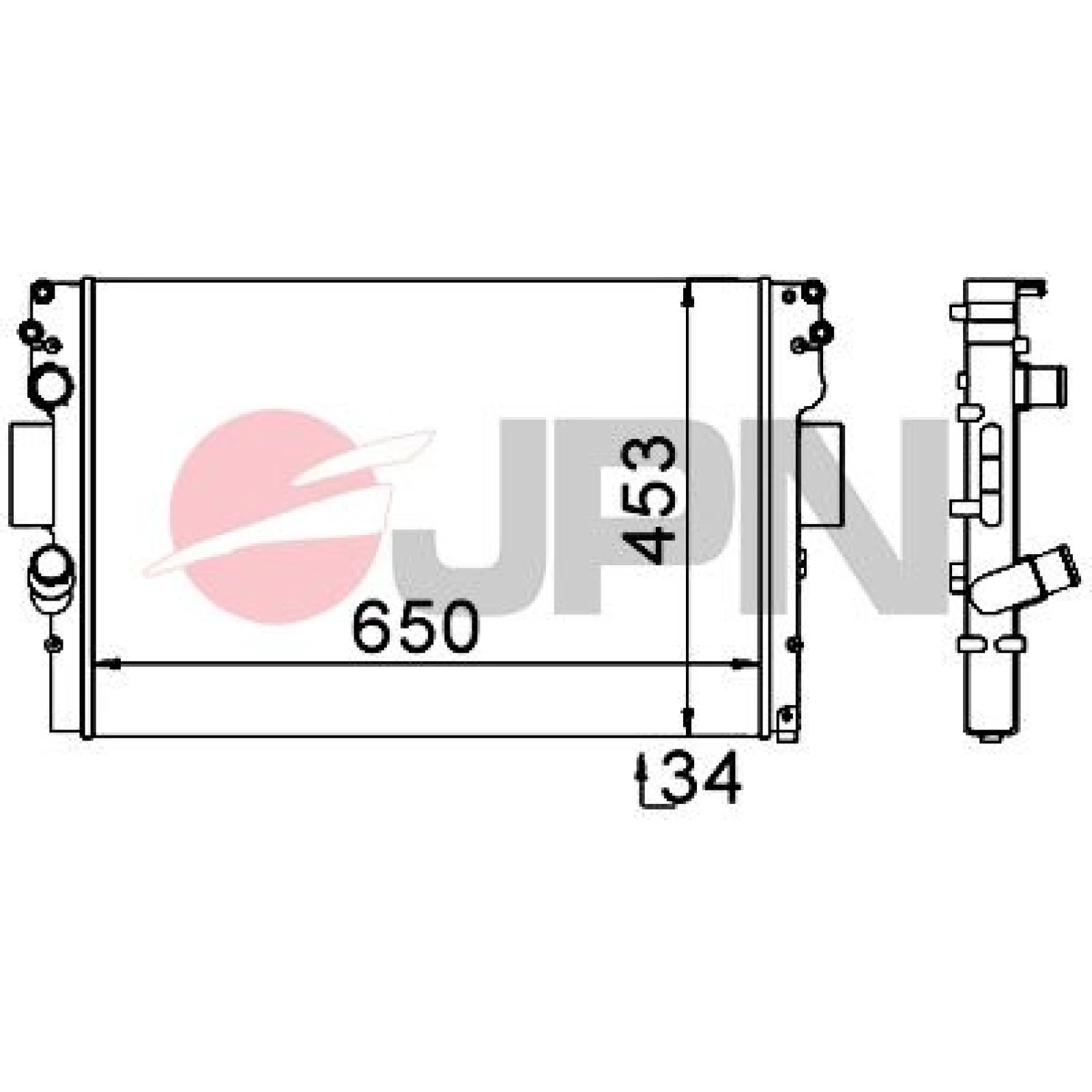JPN Kühler, Motorkühlung 60C9023-JPN