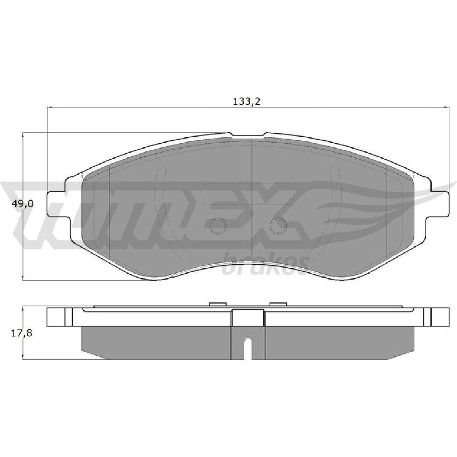 TOMEX brakes Bremsbelagsatz, Scheibenbremse TX 14-22