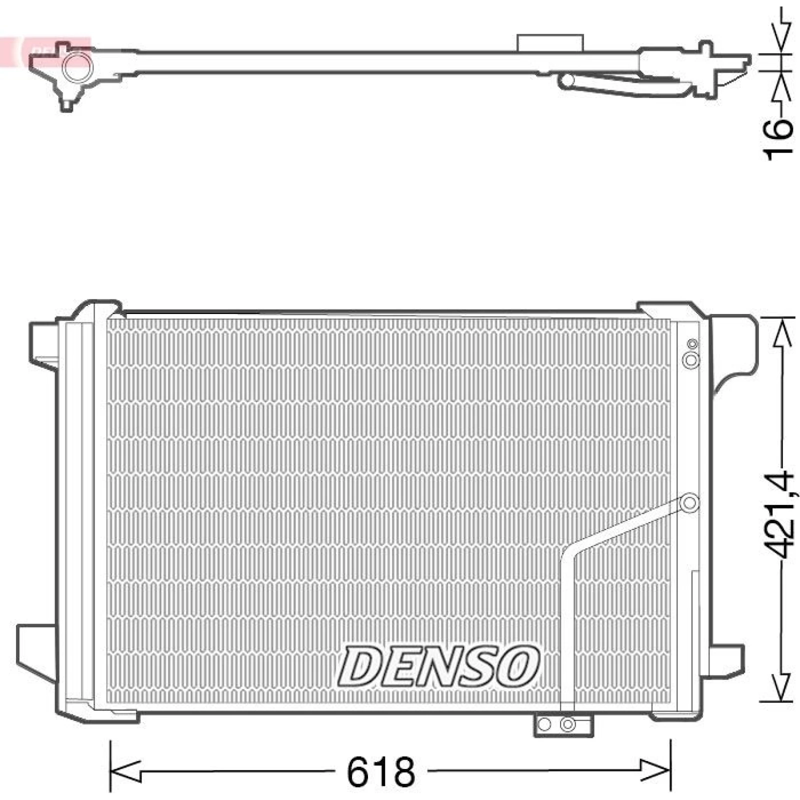 DENSO Klimaanlagenkühler DCN17035