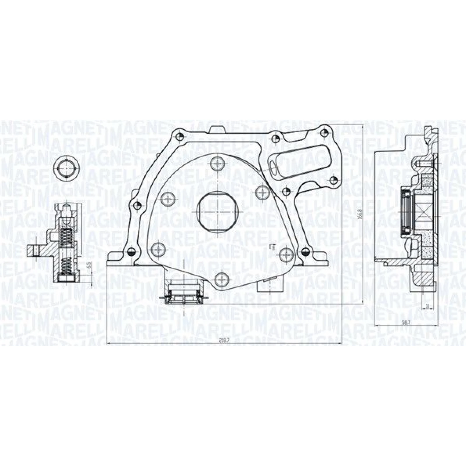 MAGNETI MARELLI Ölpumpe 351516000017