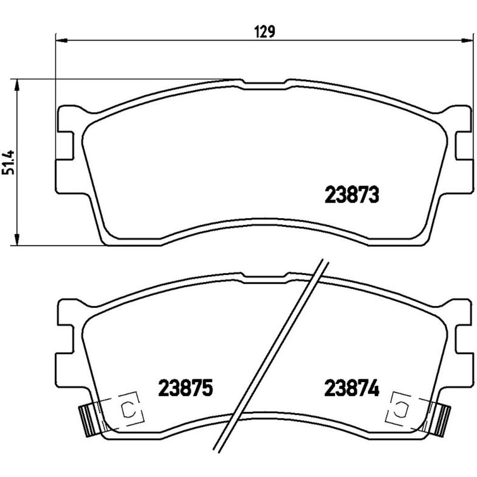 BREMBO Bremsklötze VA P 30 016