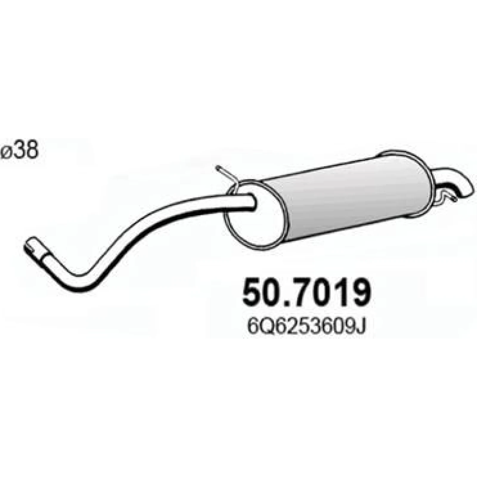 Endschalldämpfer 50.7019