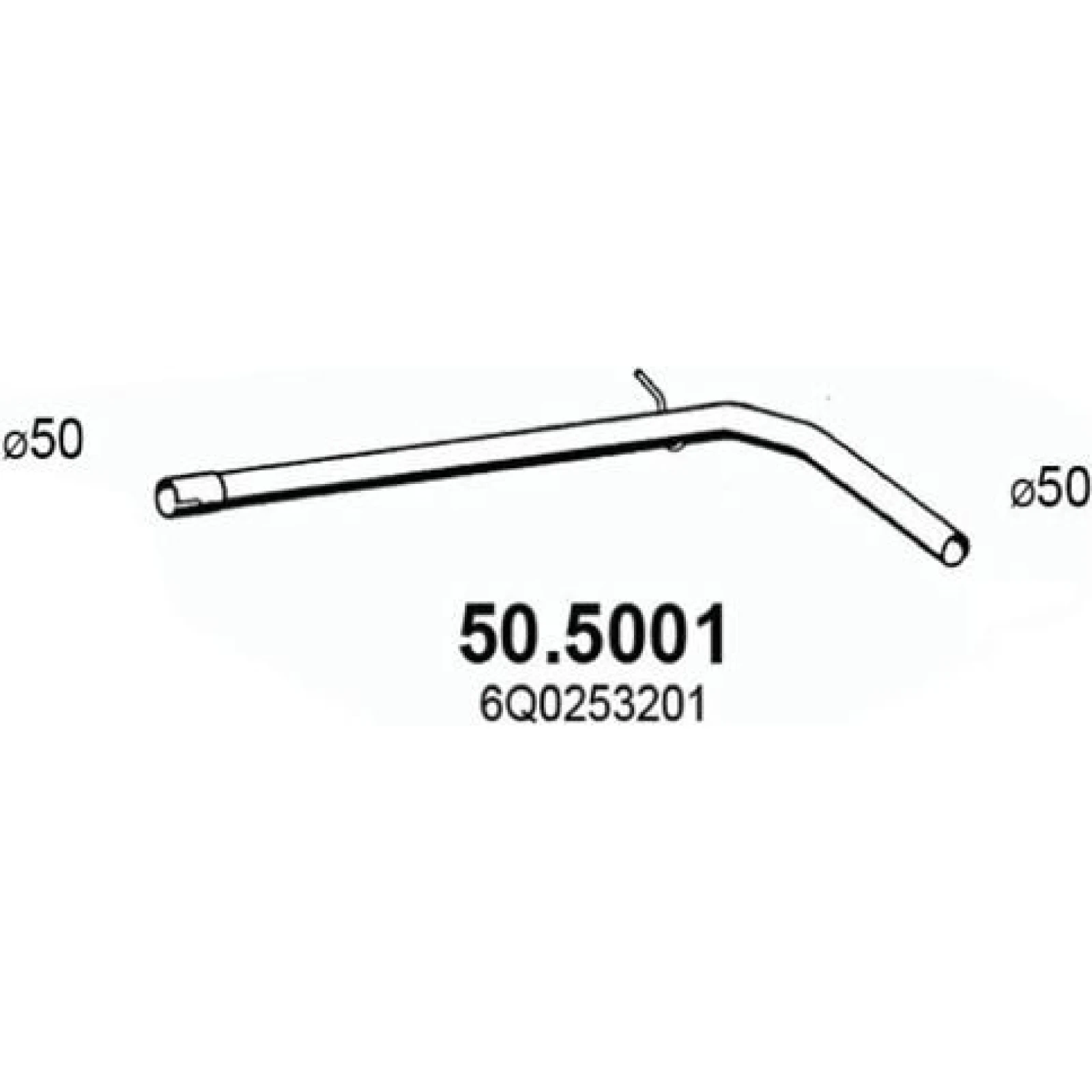 Abgasrohr 50.5001