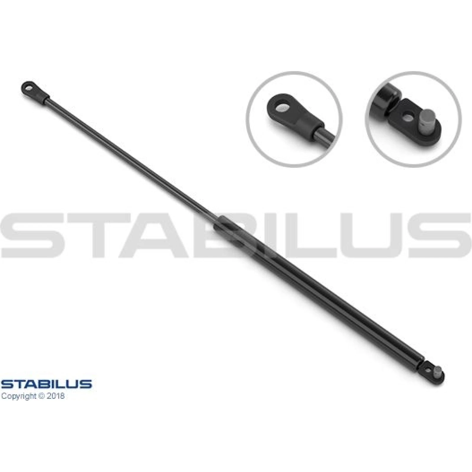 Gasfeder, Hinten L 550 390N 7303DE