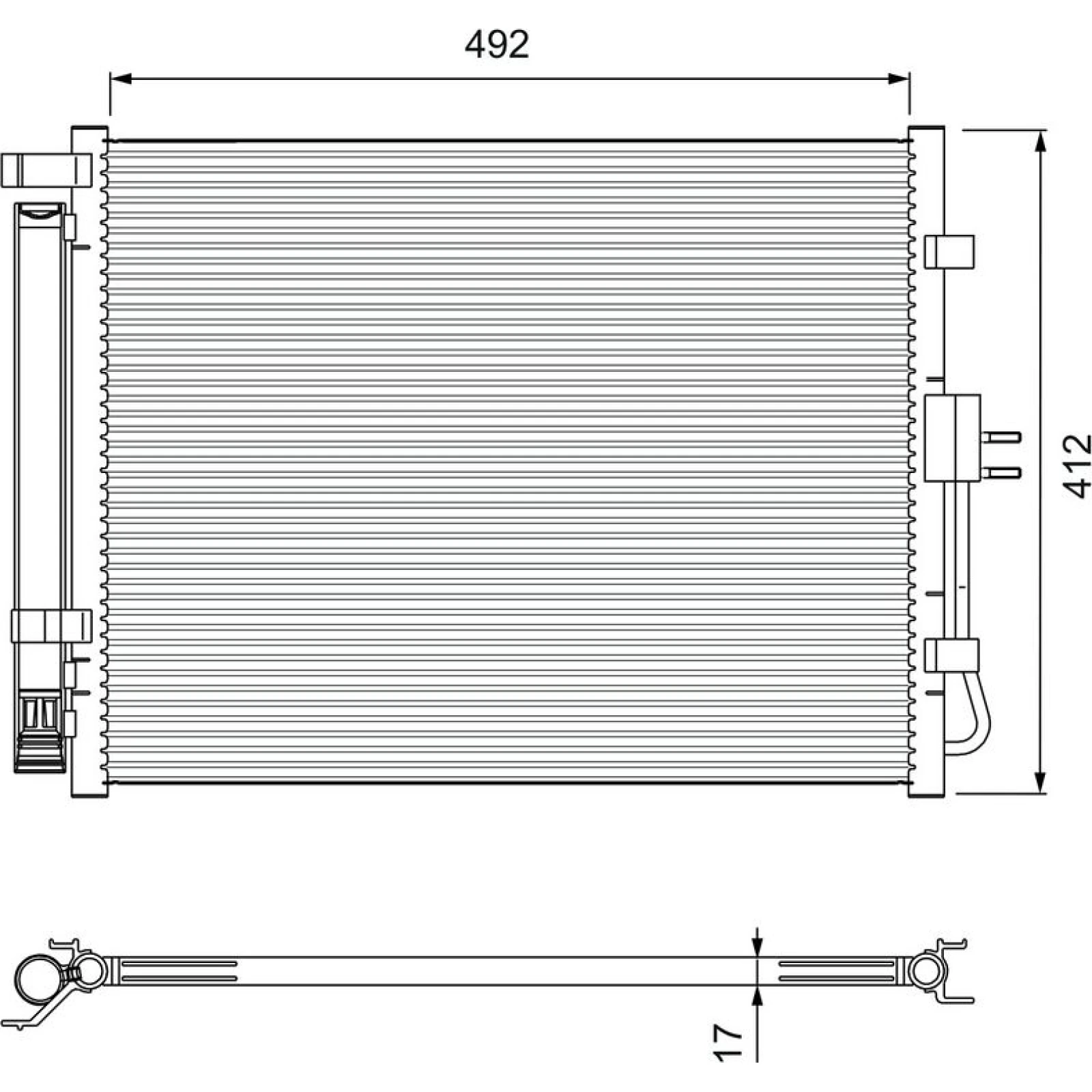 VALEO Klimaanlagenkühler 814402
