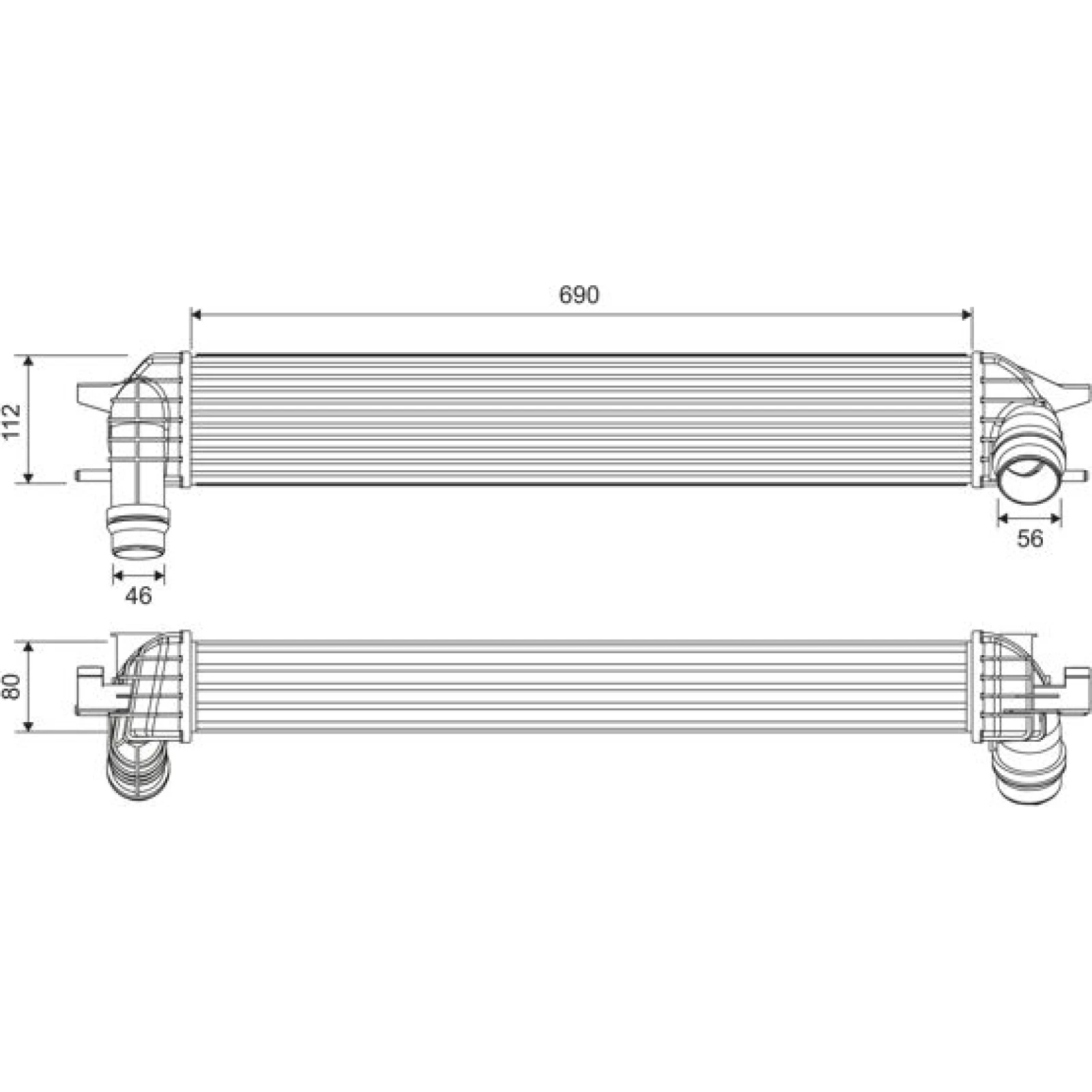 VALEO Druckluftkühler 818696