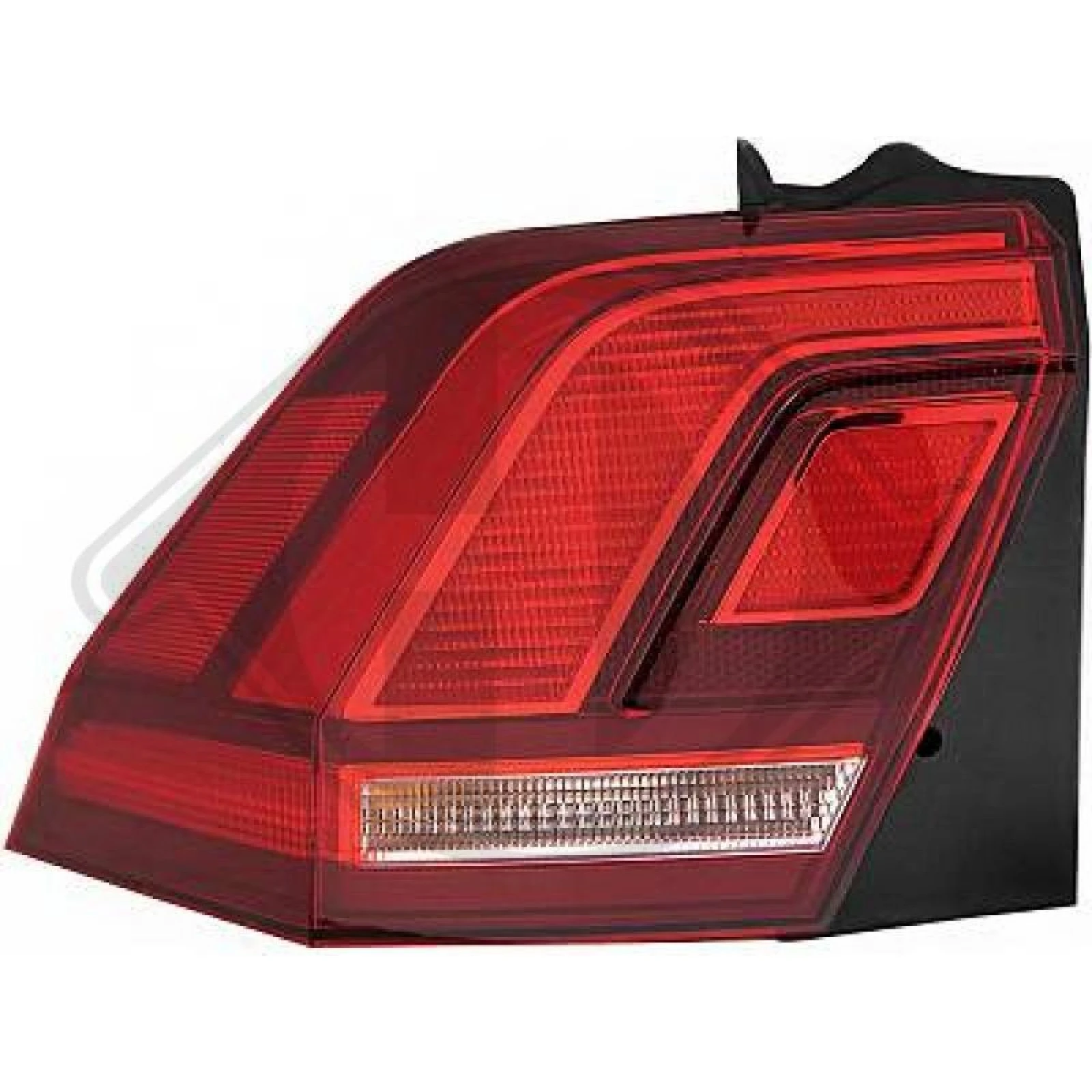 Diederichs Heckleuchte 2256091 links, LED/WY21W, rot/weiß, mit Lampenträger