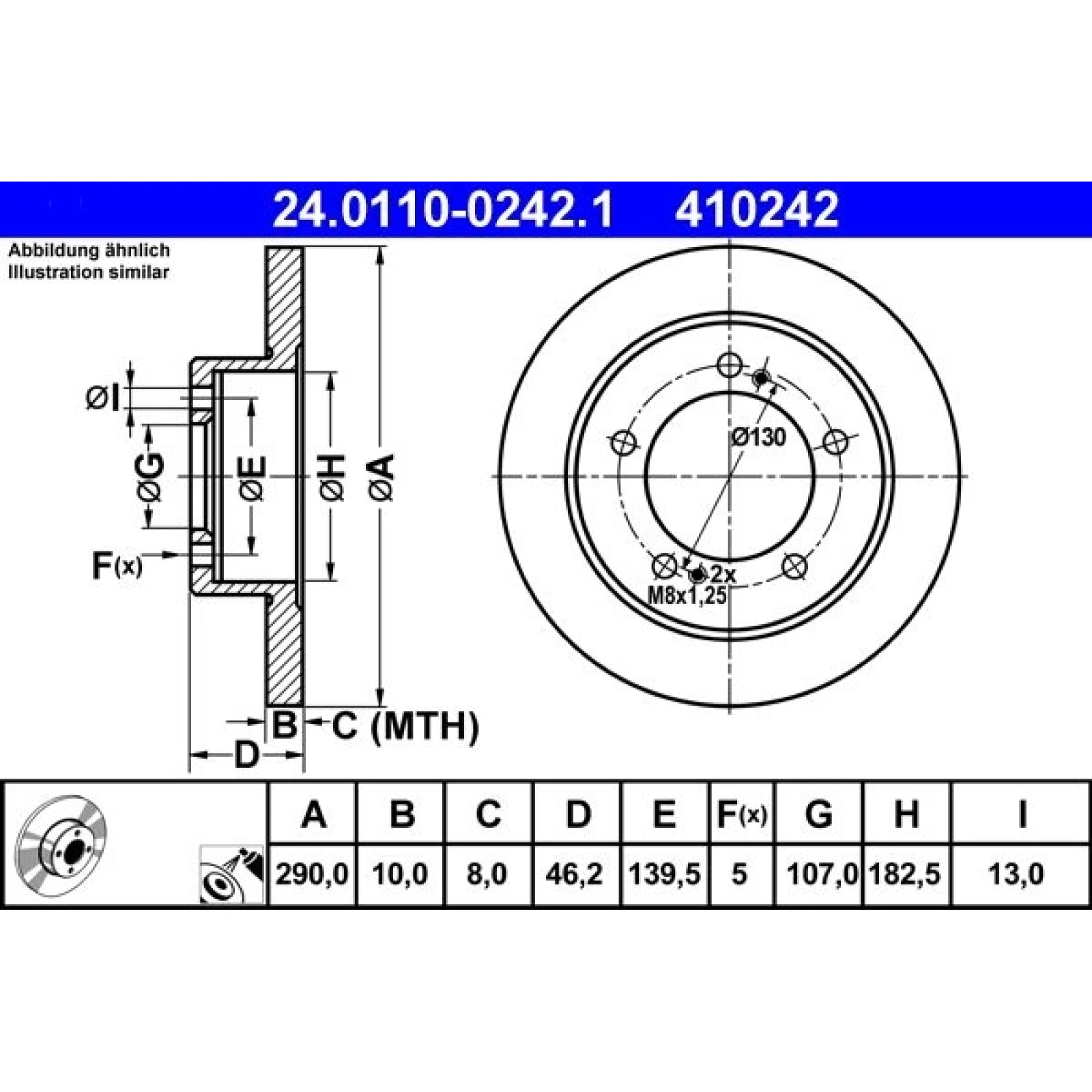 Bremsscheibe 24.0110-0242.1