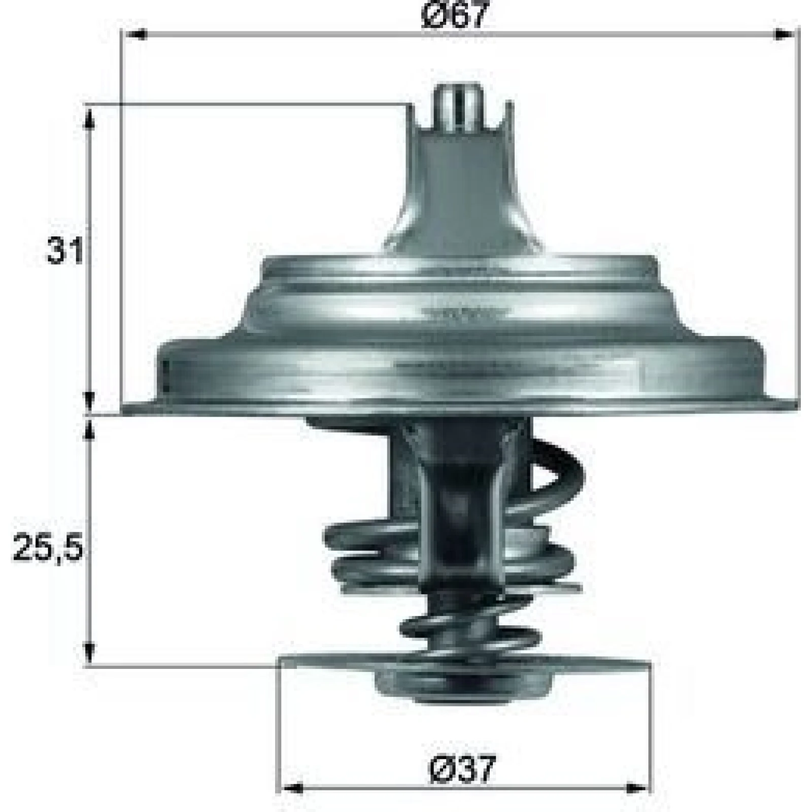 Thermostateinsatz mit Dichtung TX 25 87D