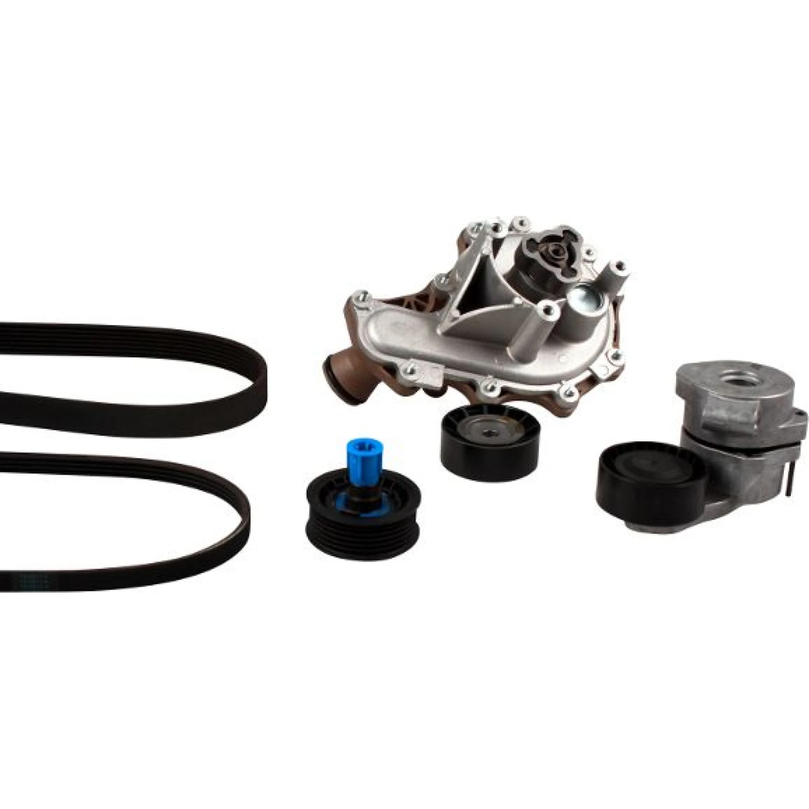 HEPU Wasserpumpe + Keilrippenriemensatz PK08080