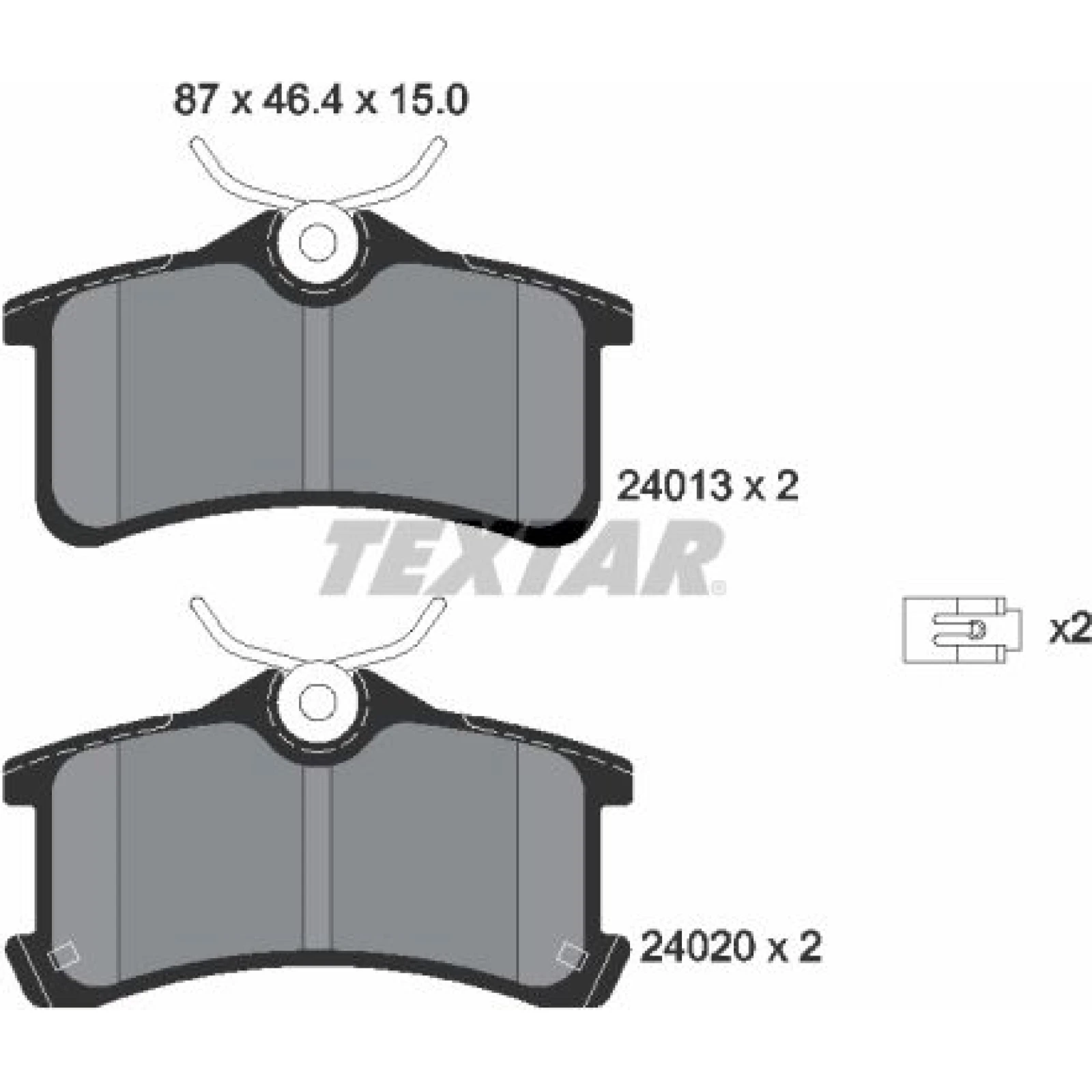Bremsbelagsatz Toyota T. Avensis 01-03 2401301