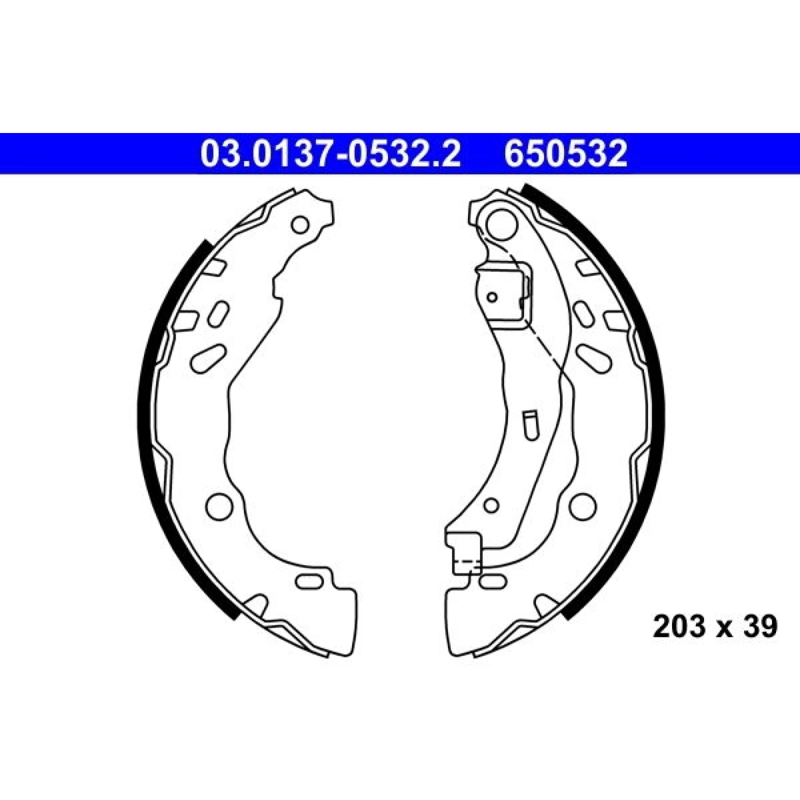 Bremsbackensatz 03.0137-0532.2