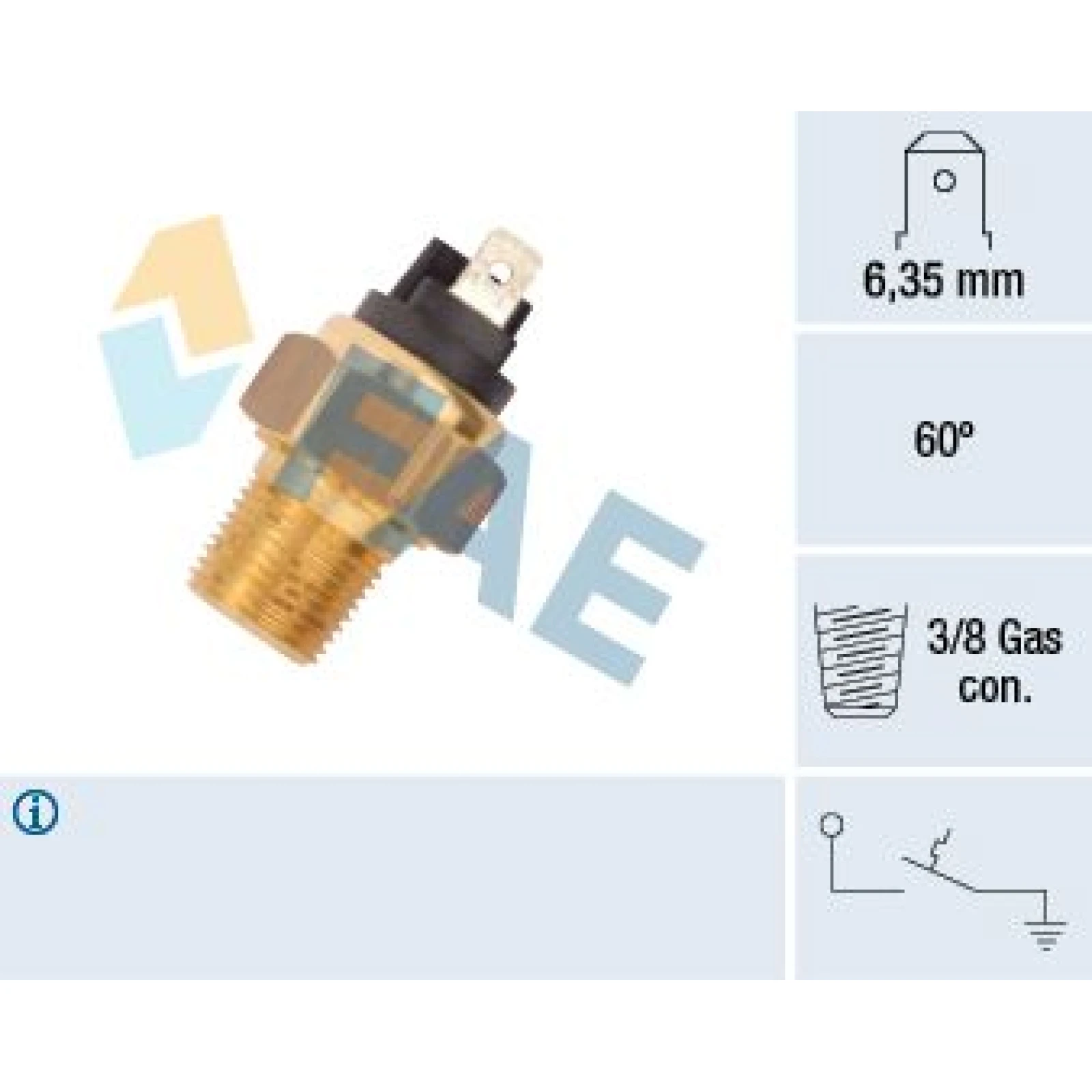 FAE Temperaturschalter, Kühlmittelwarnlampe 35960