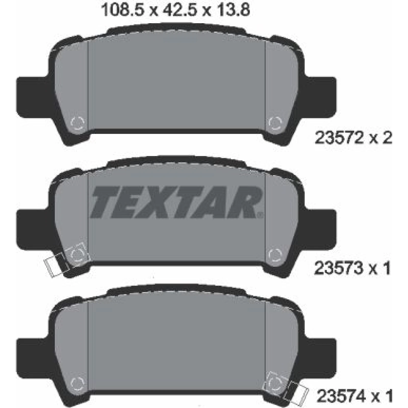 Bremsbelagsatz Subaru T. Forester/Impreza 97 2357202
