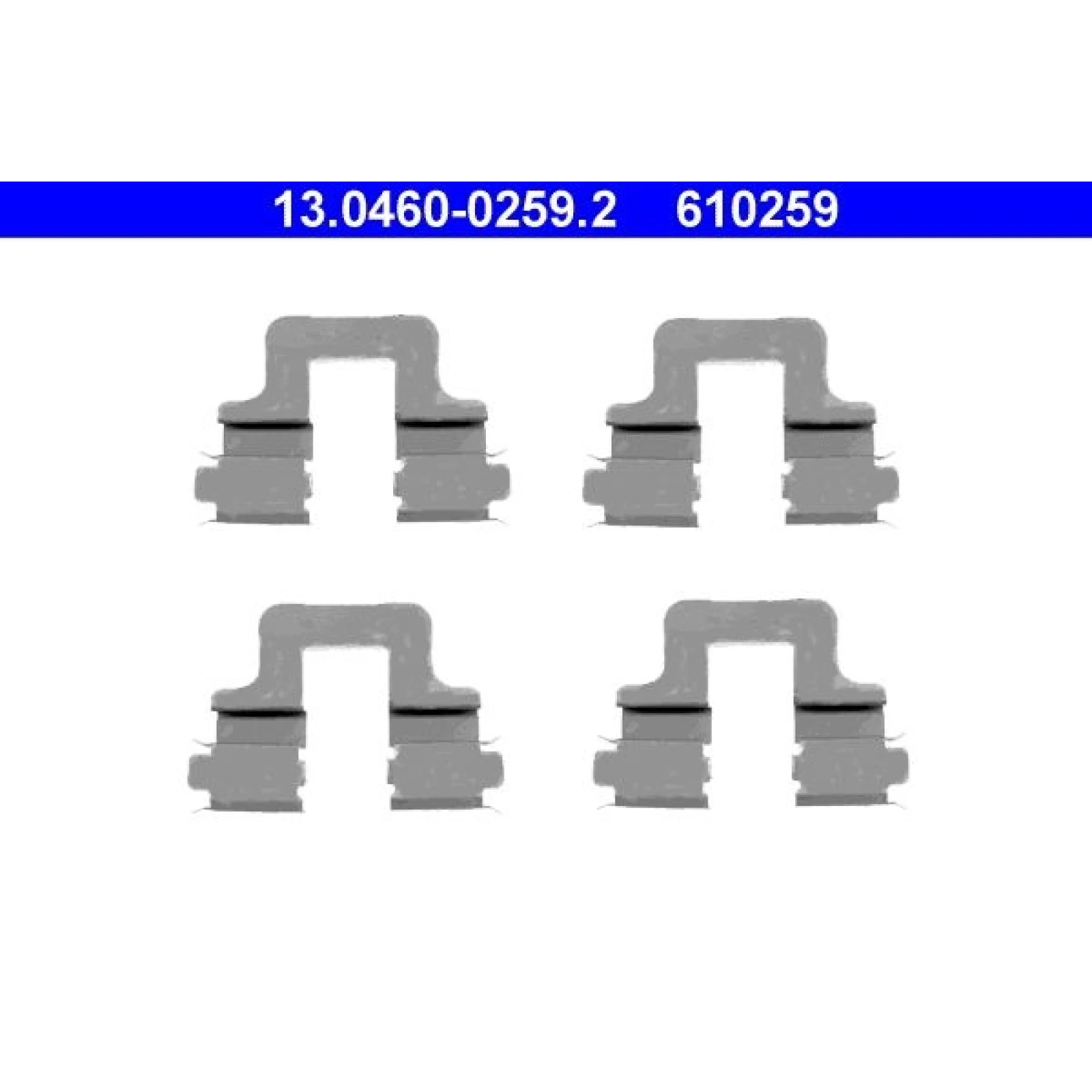 Zusatzsatz, Scheibenbremsbelag 13.0460-0259.2