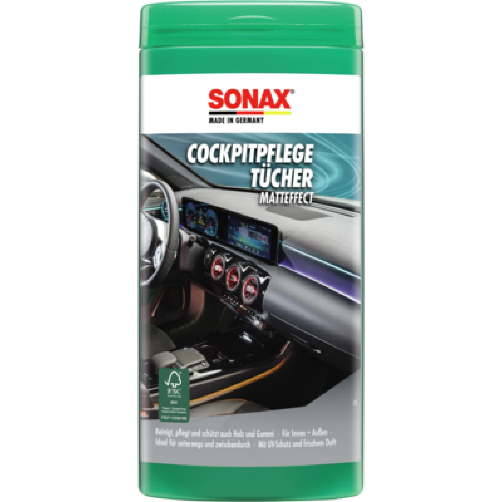 Sonax CockpitPflegeTücher matt Box 04158410