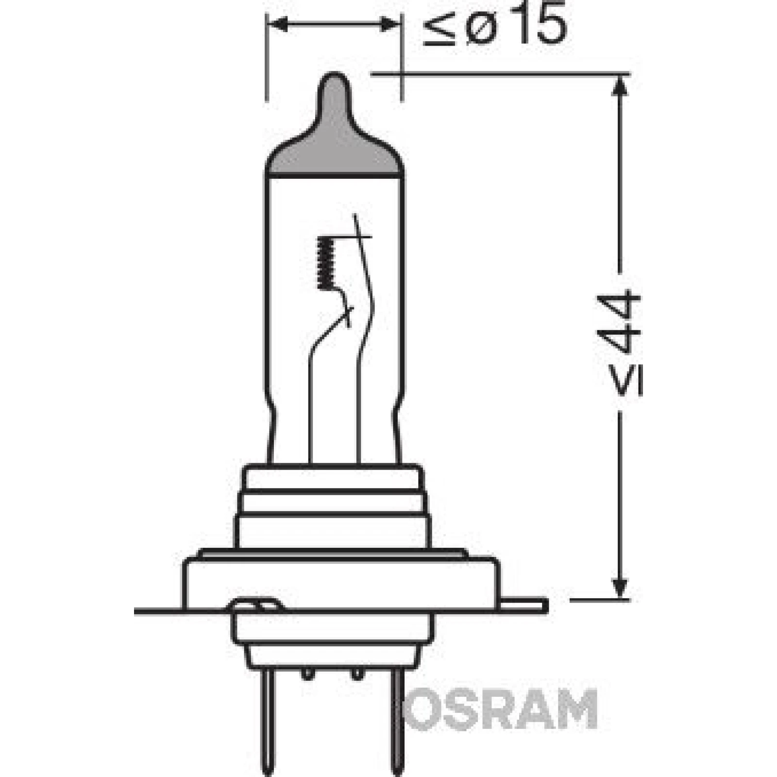 H7 12V 80W - SUPER BRIGHT PREMIUM OFF ROAD OSRAM 62261SBP