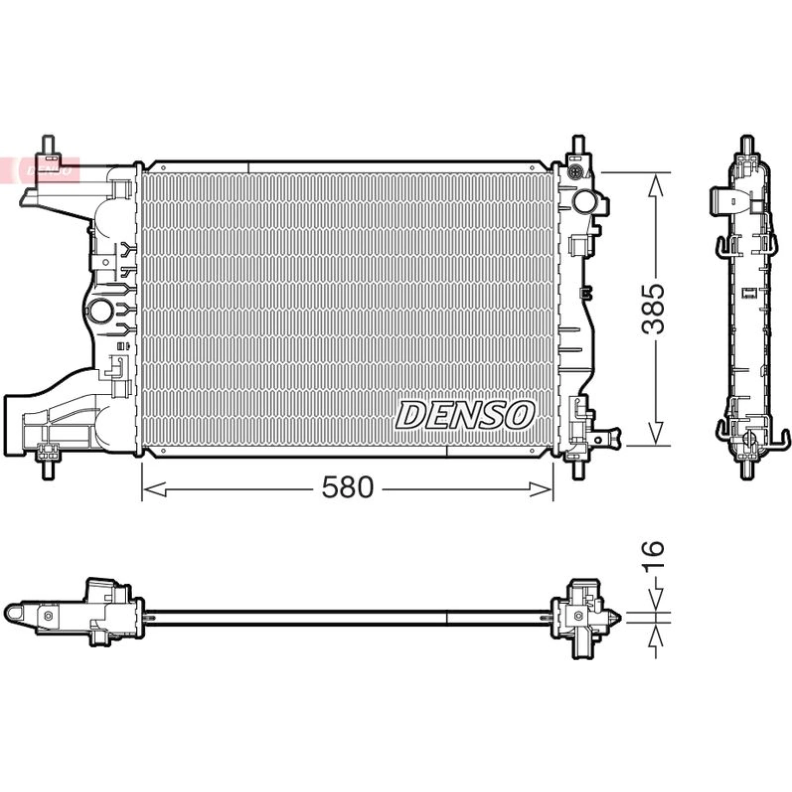 DENSO Kühler, Motorkühlung DRM15017