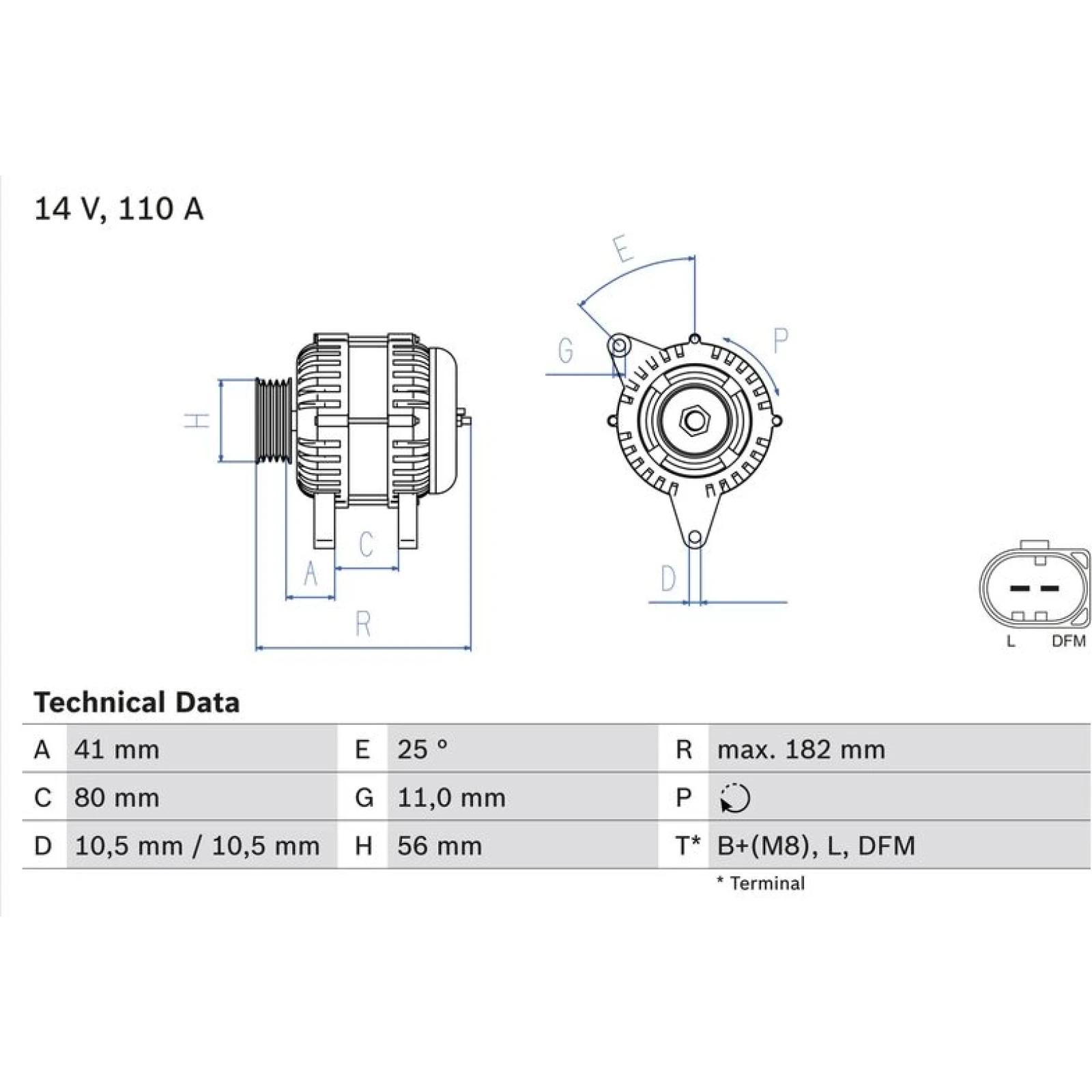 Lichtmaschine 0 986 082 320