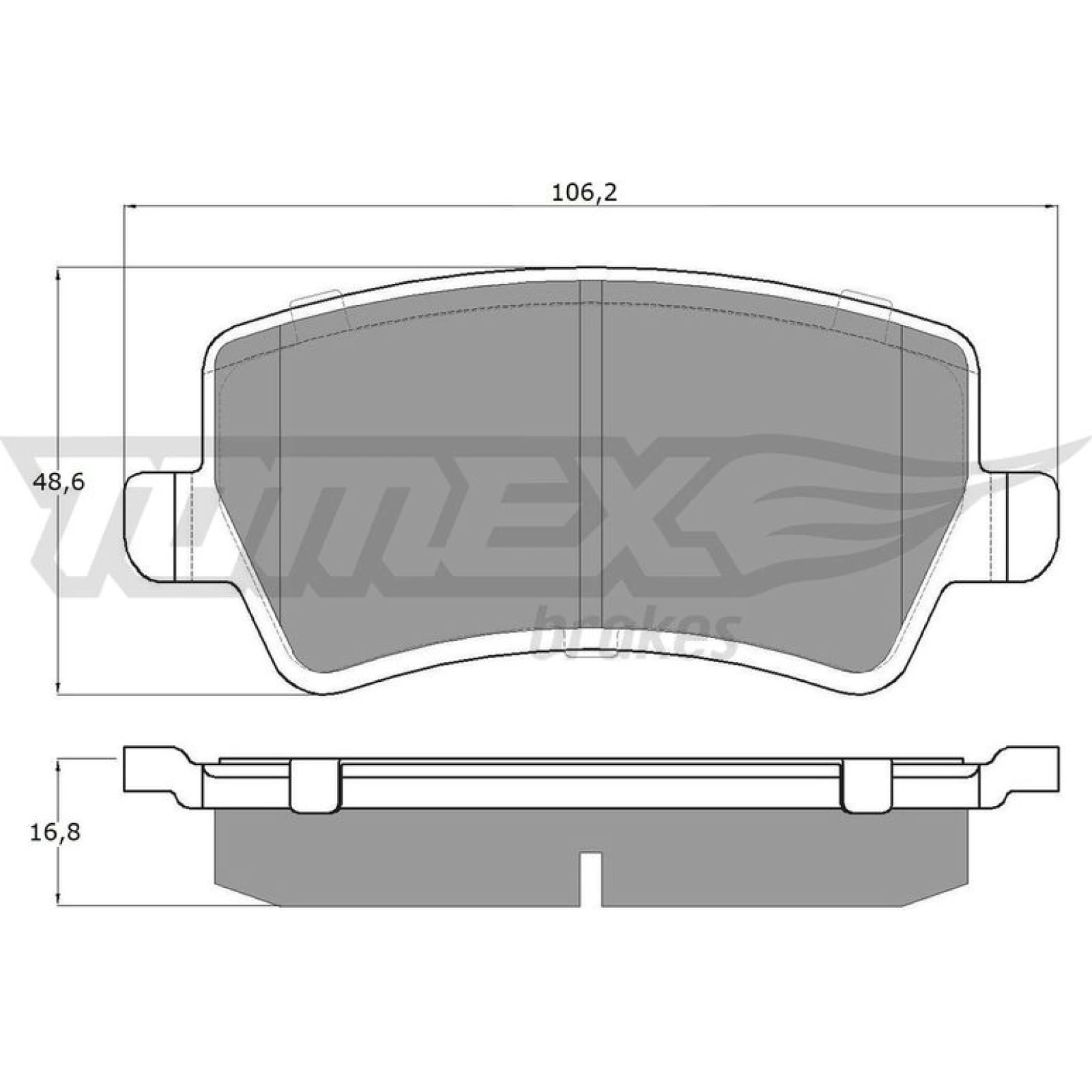 TOMEX brakes Bremsbelagsatz, Scheibenbremse TX 14-85