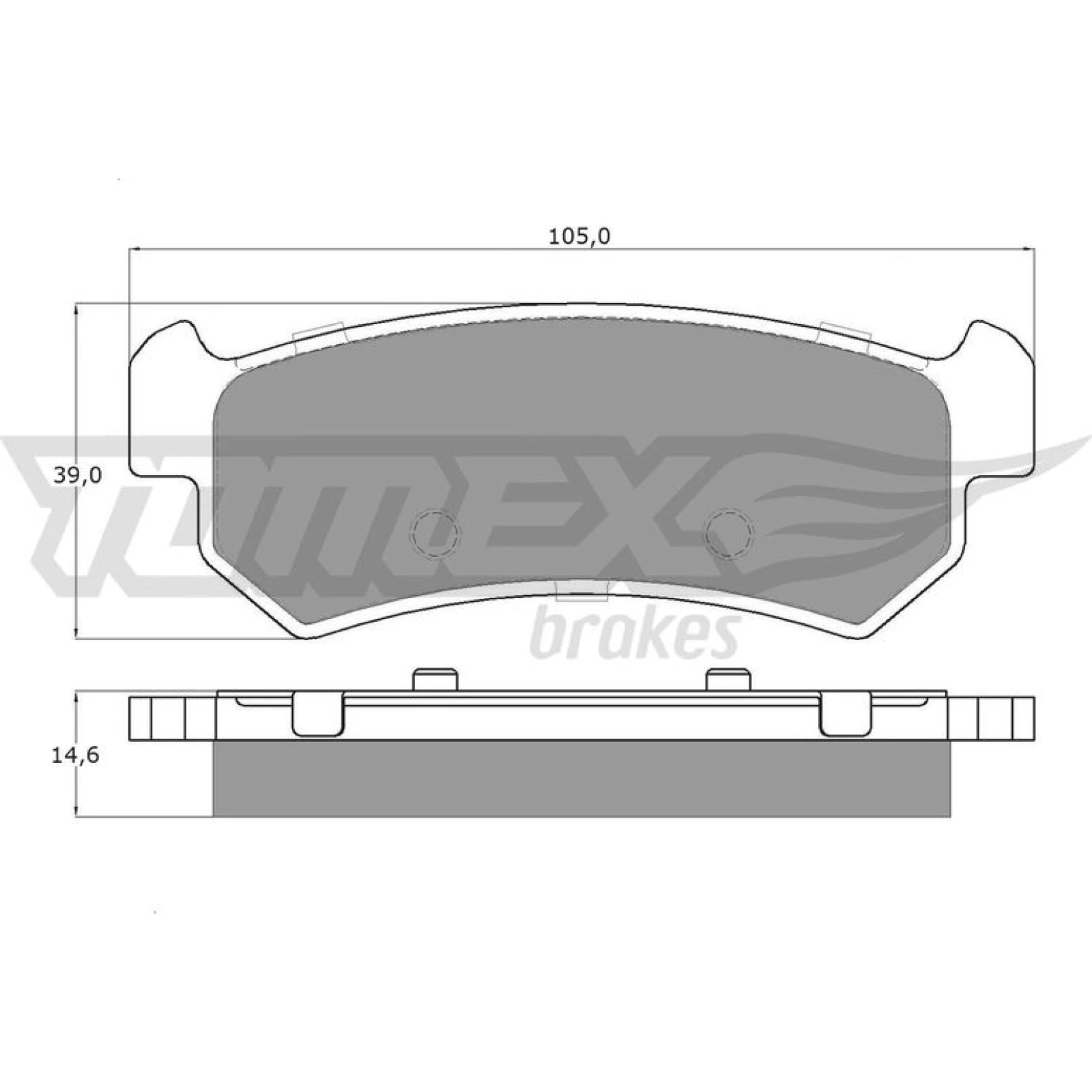 TOMEX brakes Bremsbelagsatz, Scheibenbremse TX 14-98